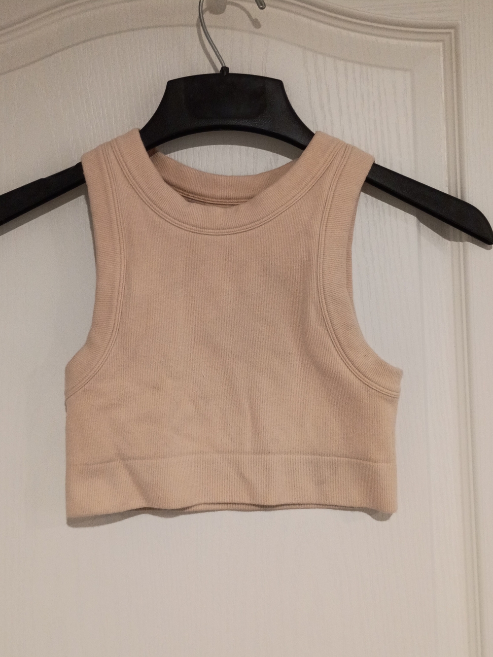 Offline By Aerie - Beige Ribbed Cropped Tank Top - XS